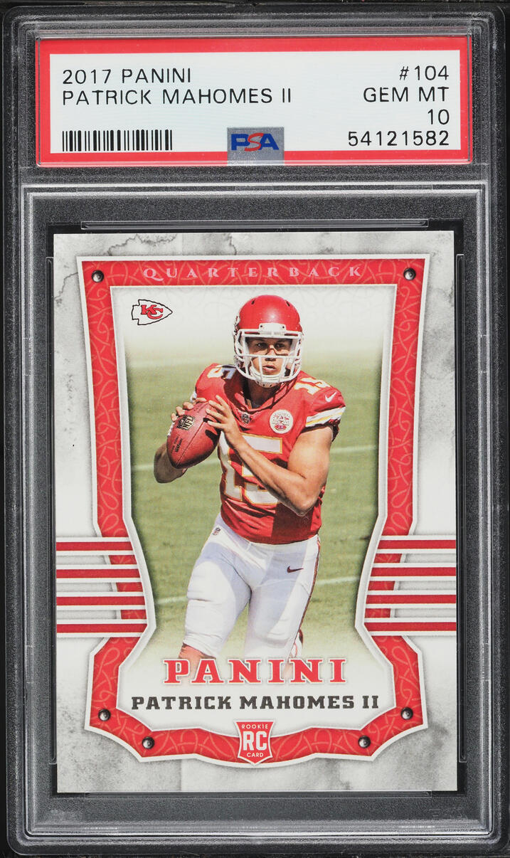 2017 Panini Football Patrick Mahomes II ROOKIE #104 PSA 10 GEM MINT - Photo 1