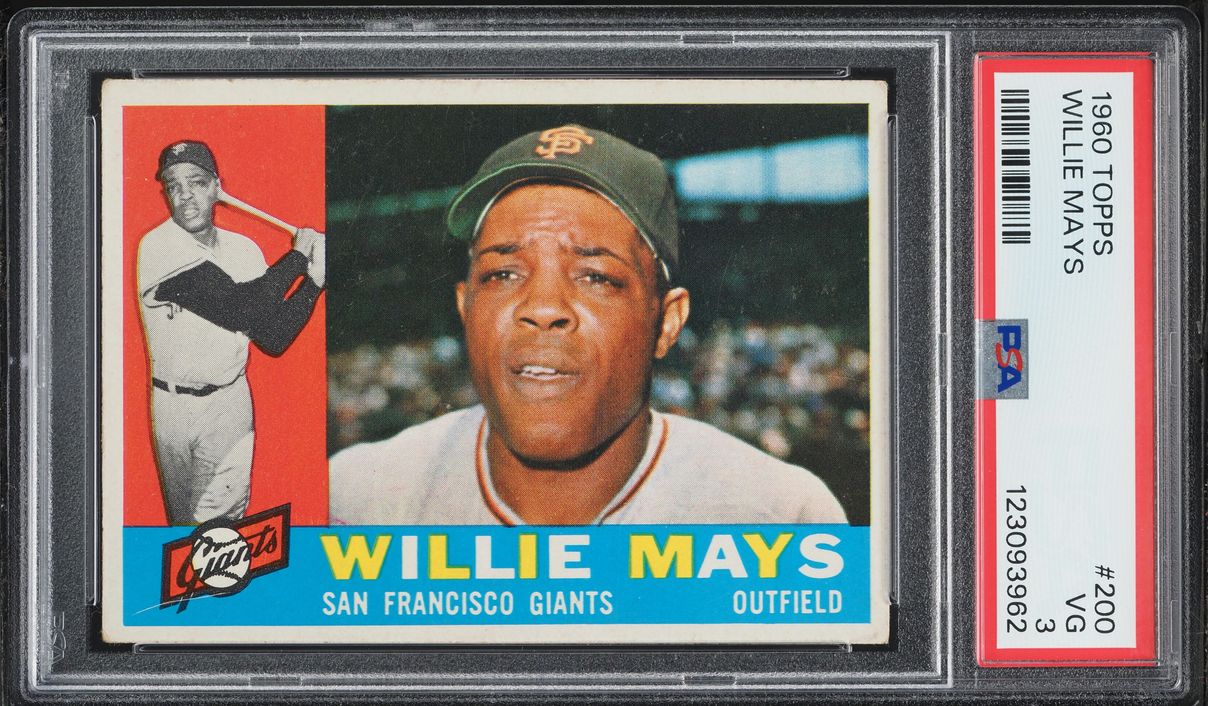 1960 Topps Willie Mays #200 PSA 3 VG - Photo 1