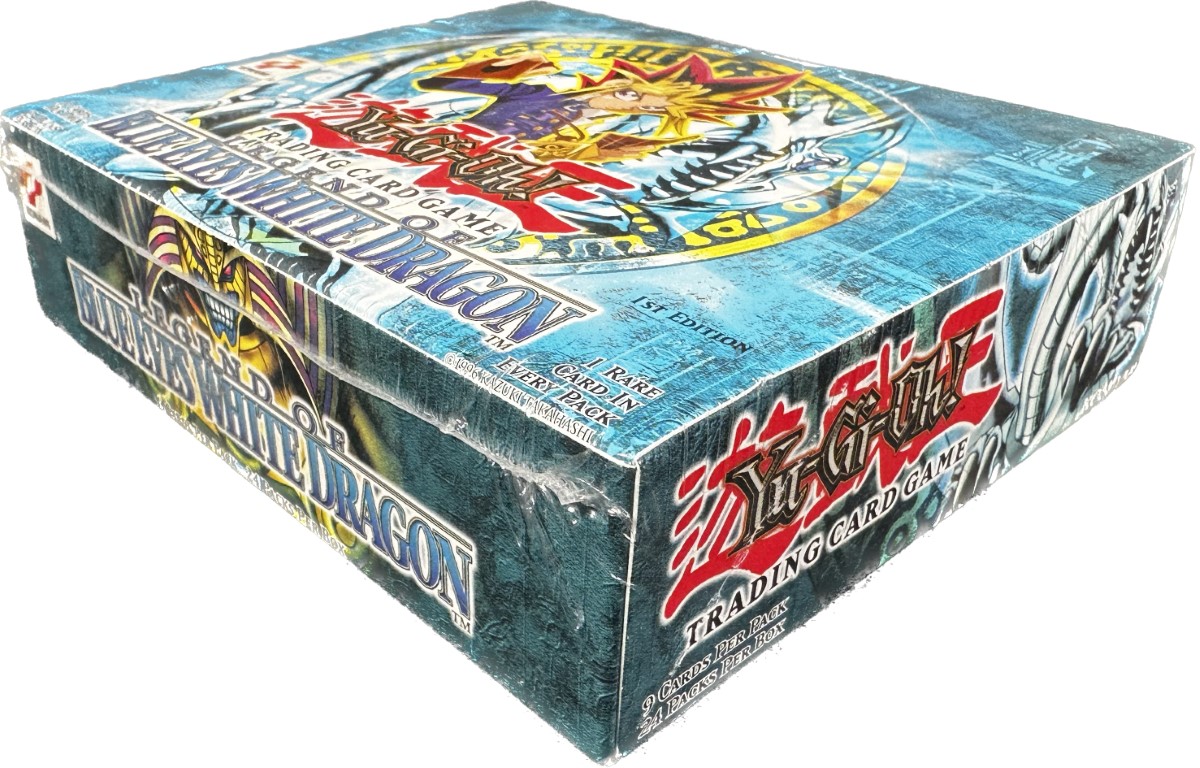 【未開封】LEGEND OF BLUE EYES WHITE DRAGON Yugioh 1st Edition Legend of Blue Eyes White Dragon Booster
