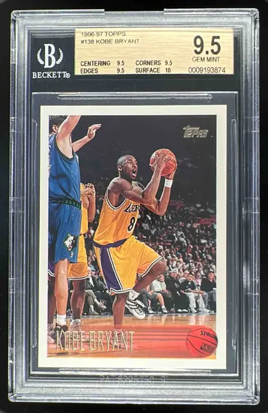 1996-97 Topps #138 Kobe Bryant RC PSA 9 on Fanatics Collect
