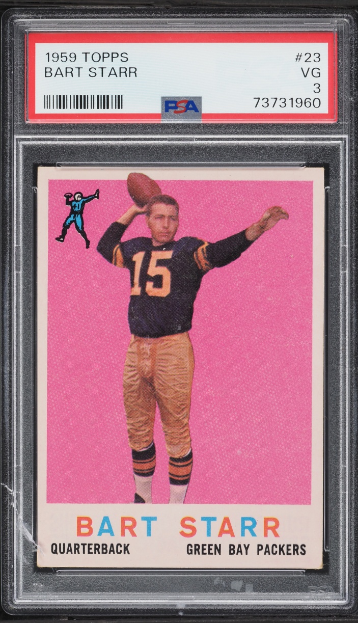 1959 Topps Football Bart Starr #23 PSA 3 VG