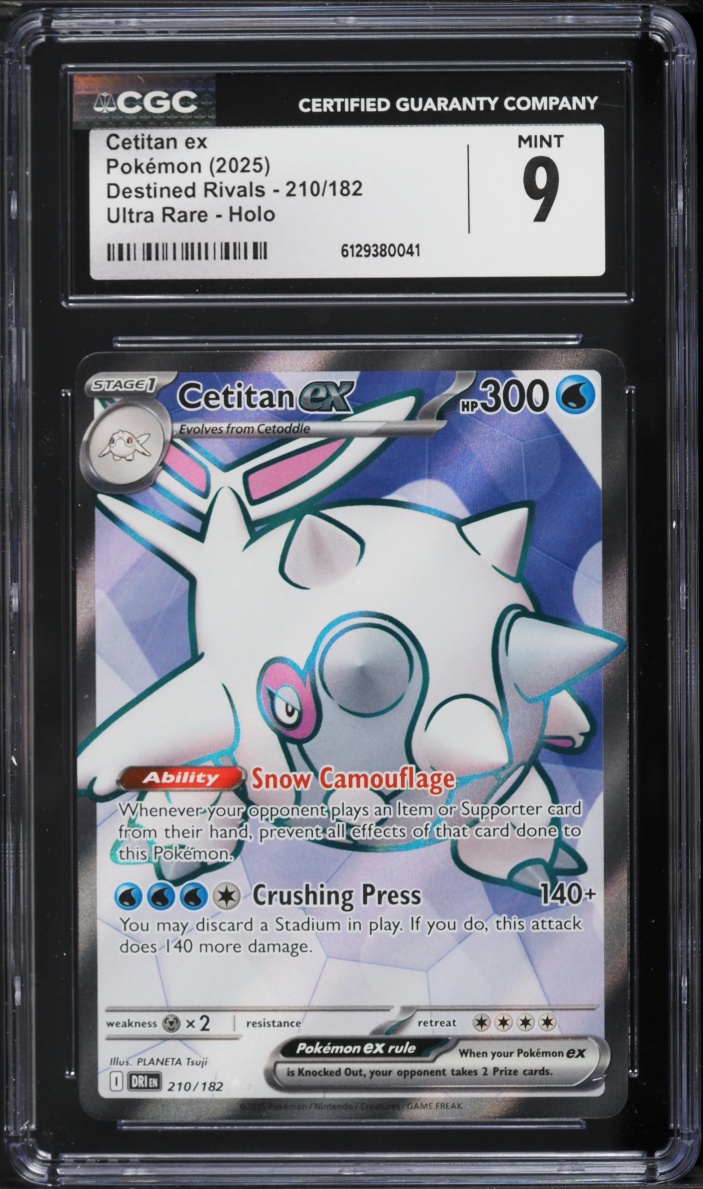 2025 Pokemon Scarlet & Violet Destined Rivals Full Art Cetitan ex #210 CGC 9 MINT