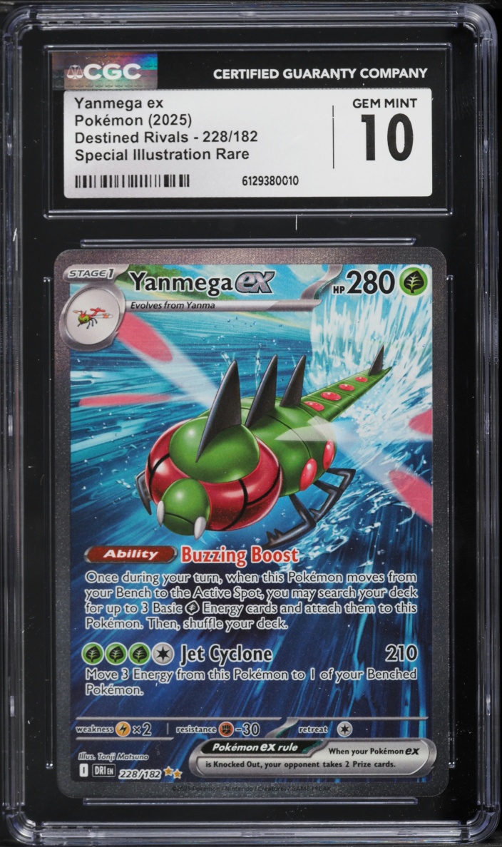 2025 Pokemon Scarlet & Violet Destined Rivals SIR Yanmega ex #228 CGC 10 GEM MINT
