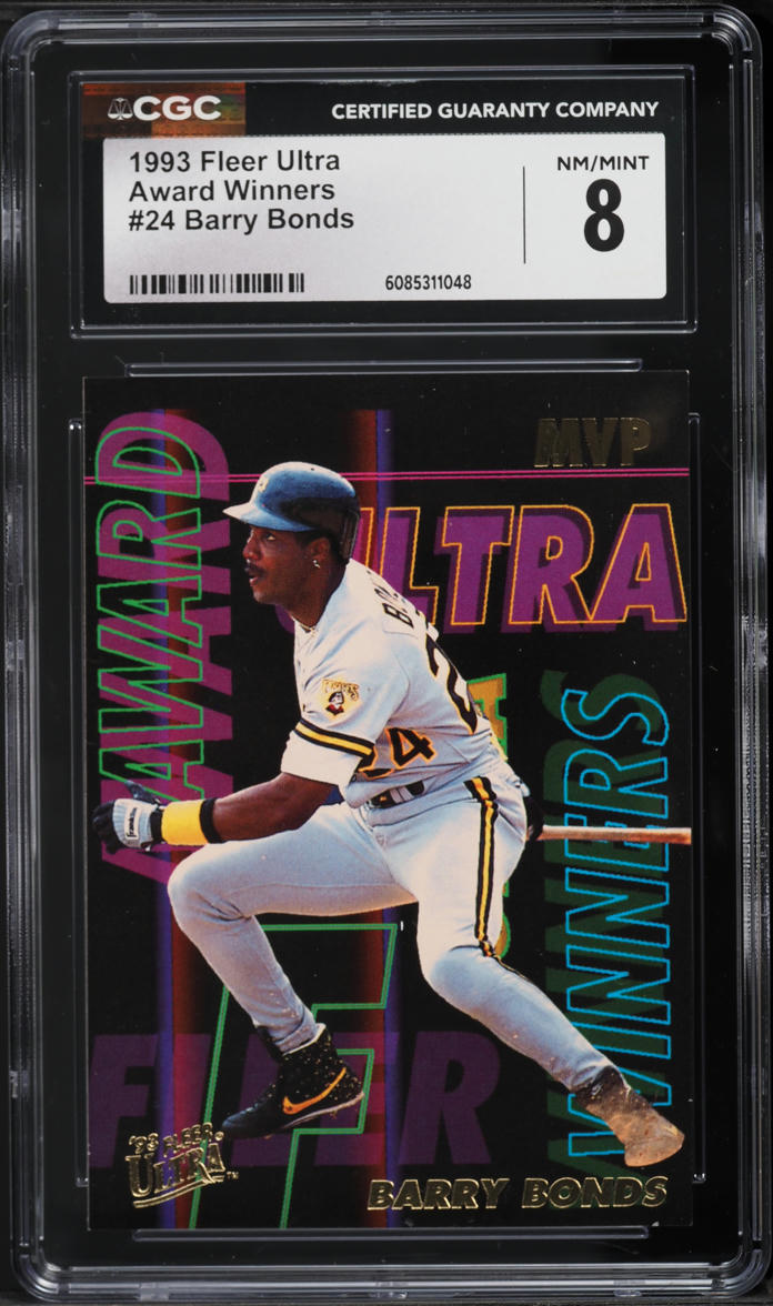 1993 Ultra Award Winners Barry Bonds #24 CGC 8 NM-MT