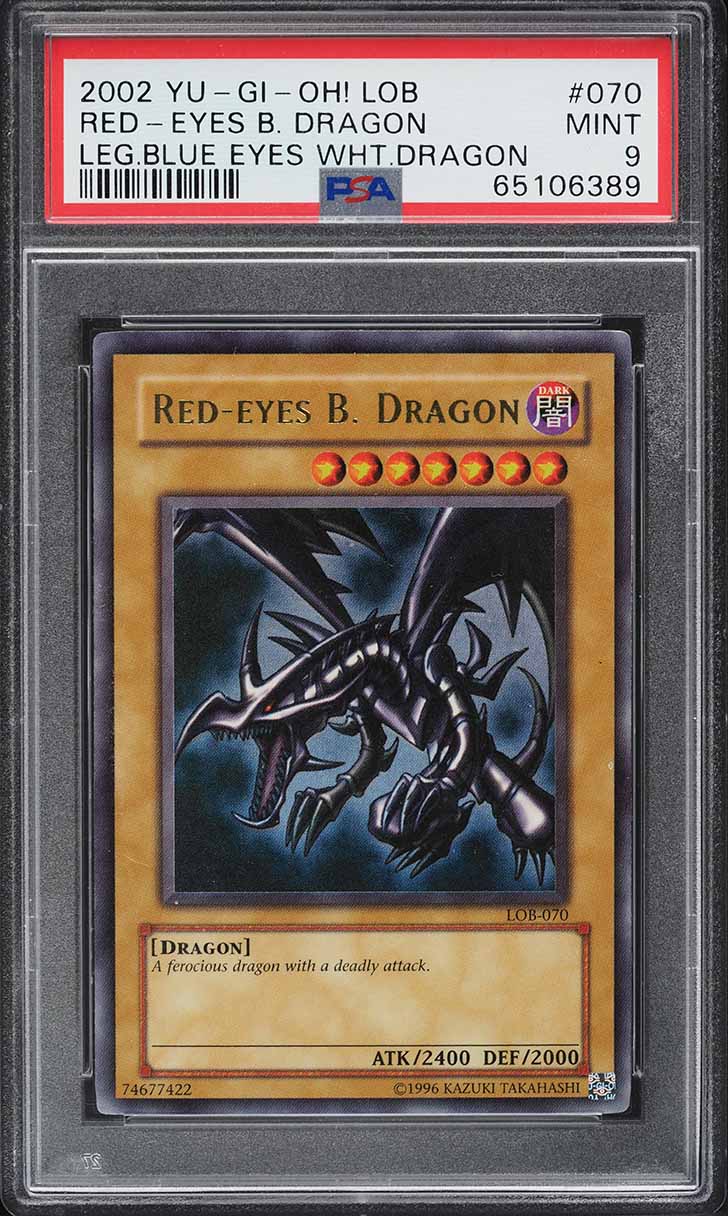 2002 Yu-Gi-Oh! Legend Of Blue-Eyes Red-Eyes Black Dragon #LOB-070