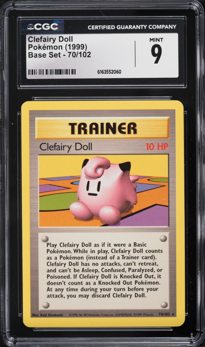 1999 Pokemon Base Set Clefairy Doll #70 CGC 9 MINT