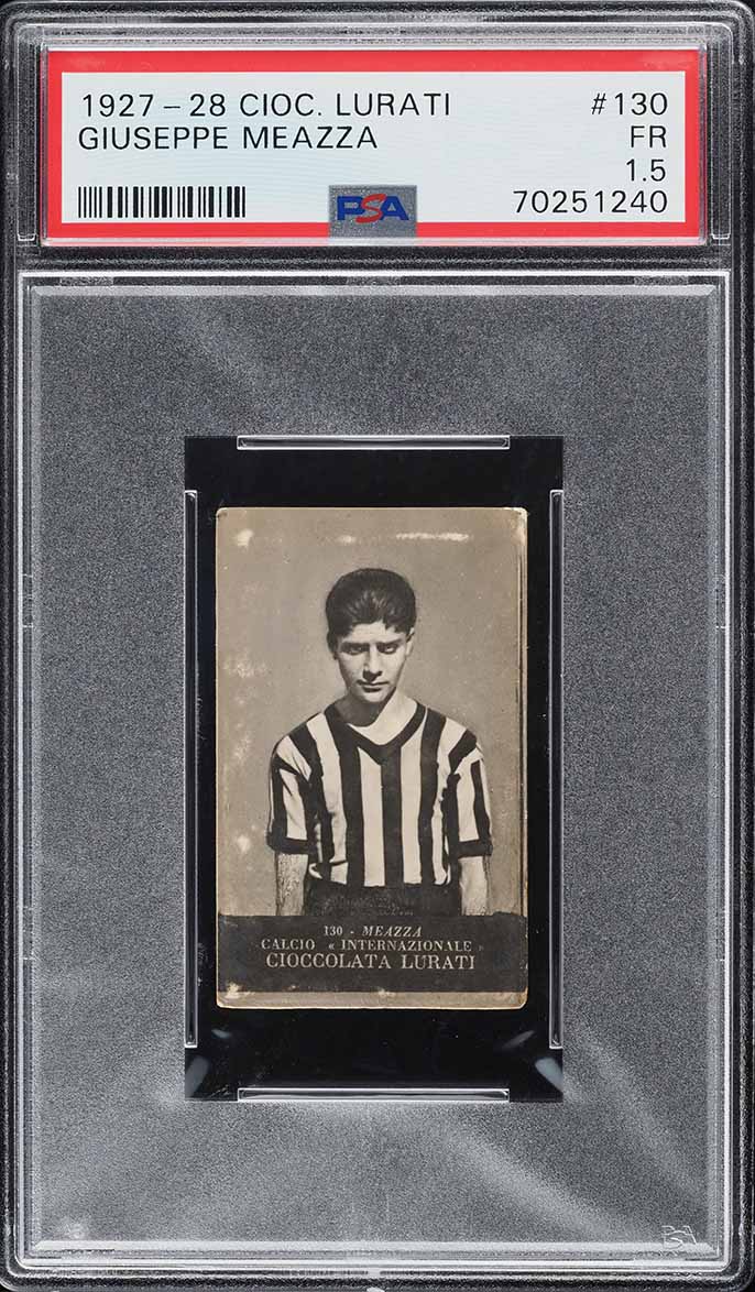 1927 Cioccolata Lurati Giuseppe Meazza #130 PSA 1.5 FR