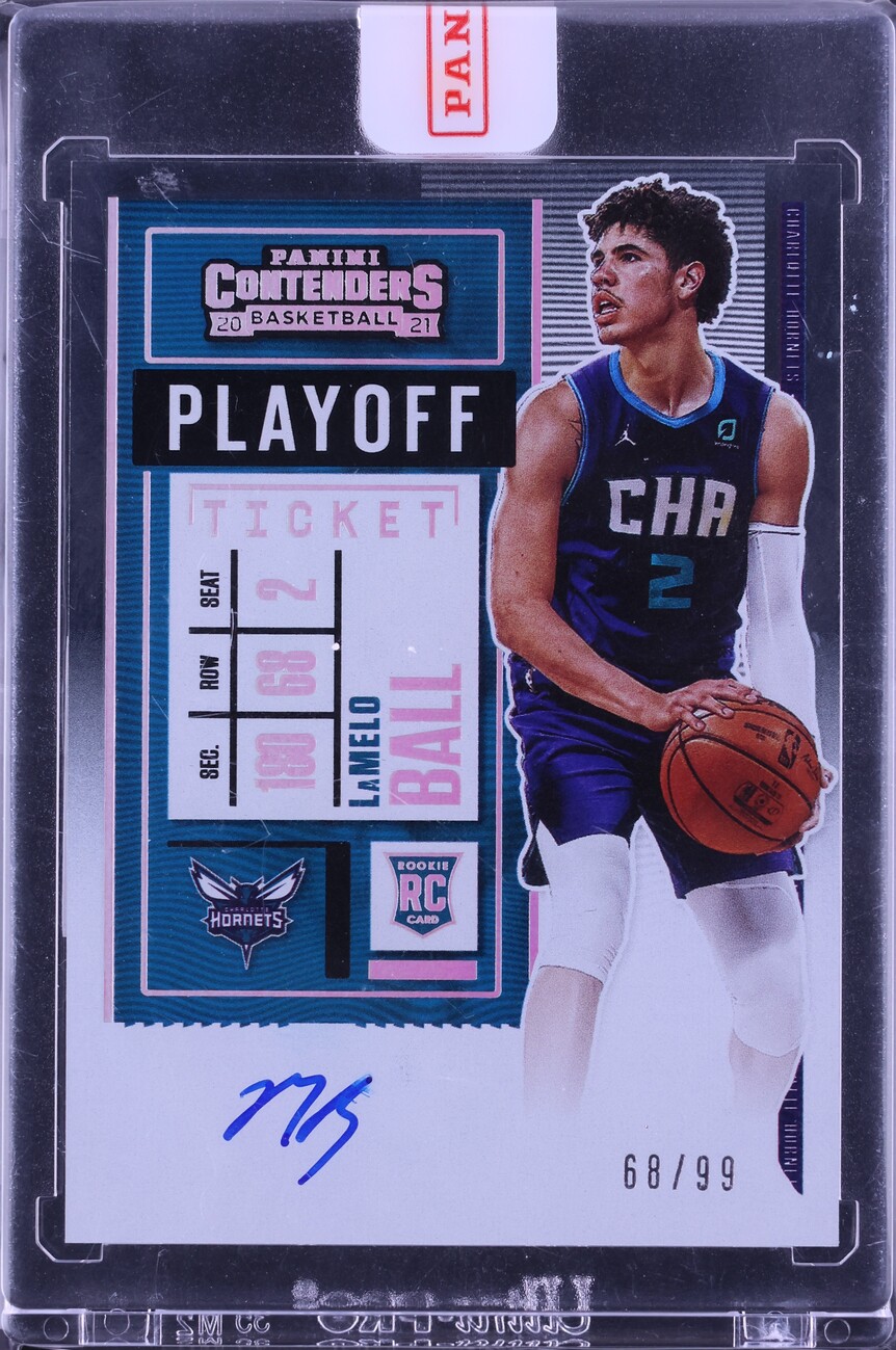 2020 Panini Contenders Playoff Ticket LaMelo Ball ROOKIE AUTO /99 #125 CGC AUTH