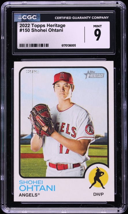 2022 Topps Heritage Shohei Ohtani #150 CGC 9 MINT