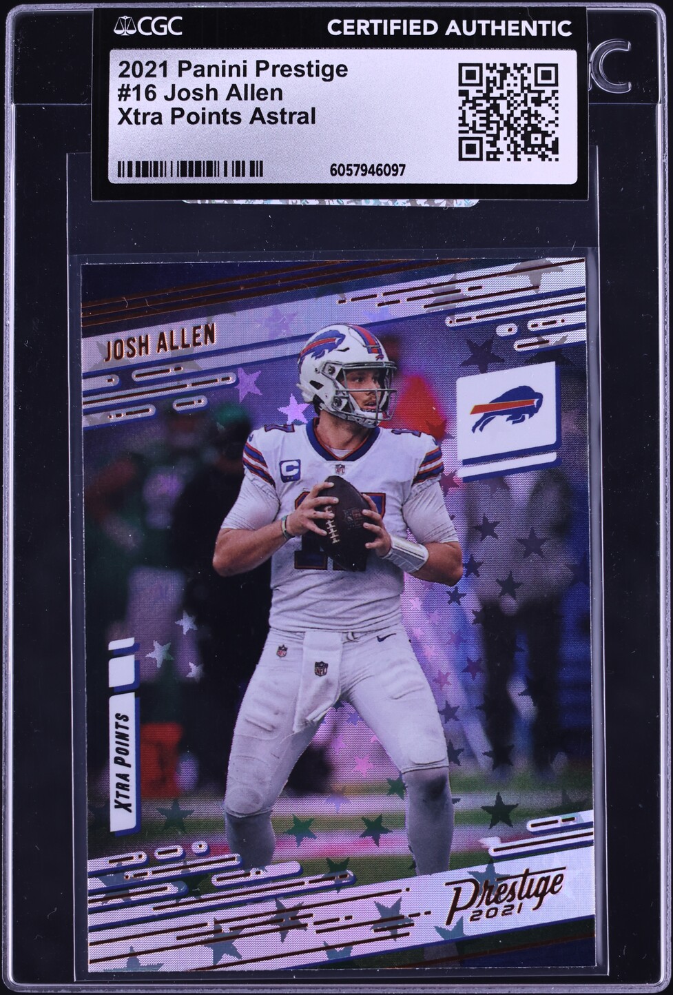 2021 Panini Prestige Xtra Points Astral Josh Allen #16 CGC AUTH