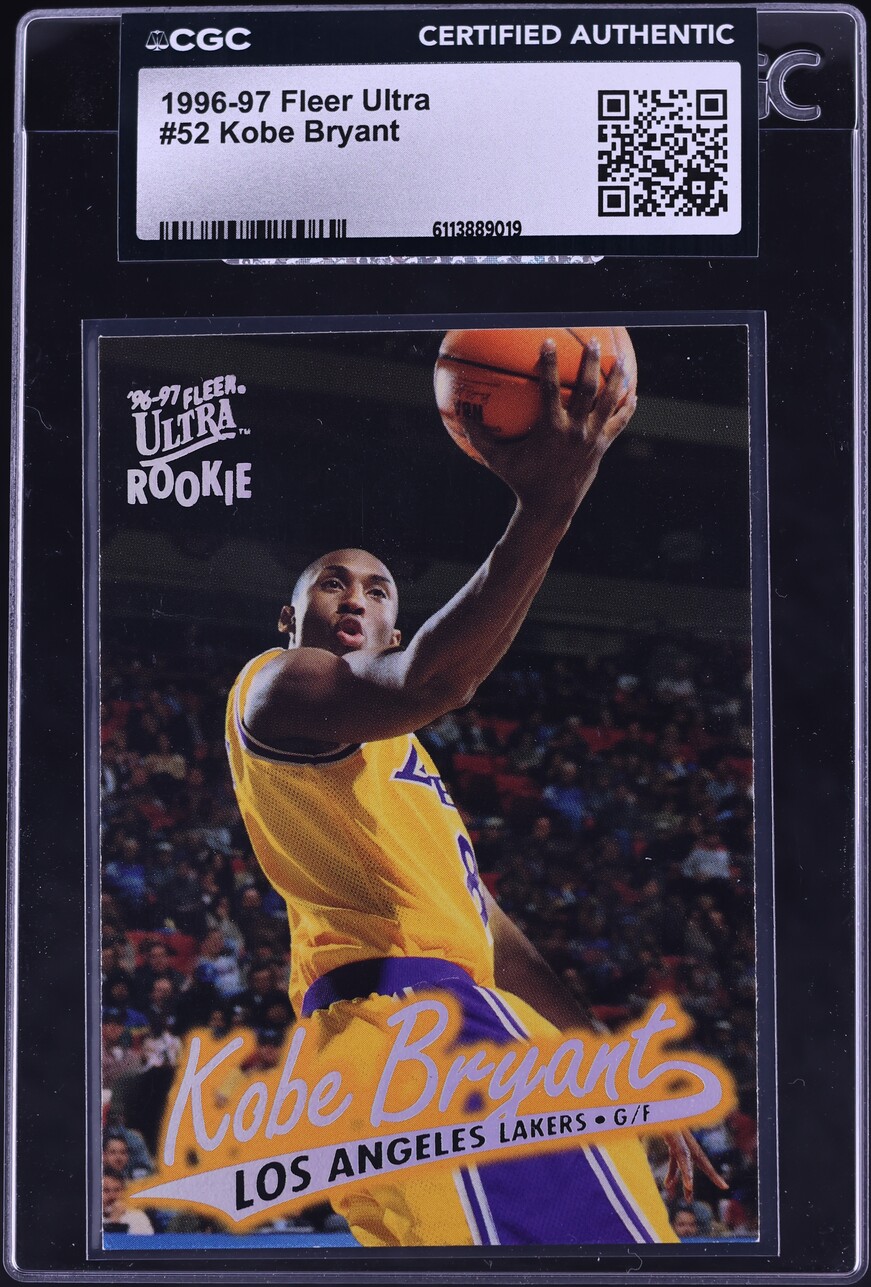 1996 Ultra Basketball Kobe Bryant ROOKIE #52 CGC AUTH