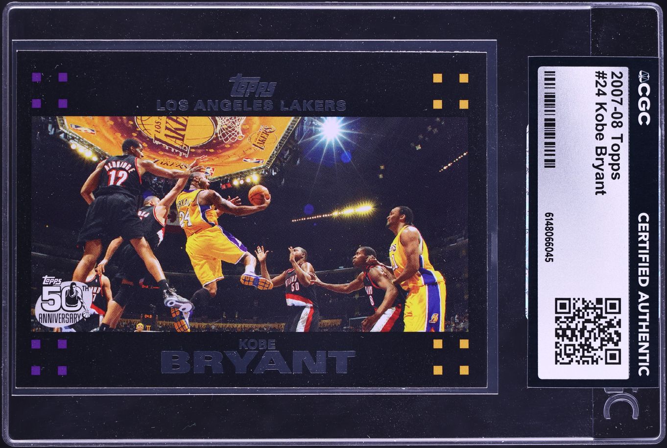 2007 Topps Basketball Kobe Bryant #24 CGC AUTH