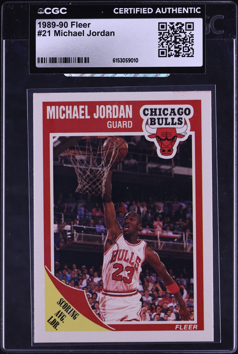 1989 Fleer Basketball Michael Jordan #21 CGC AUTH