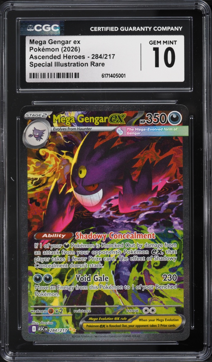 2026 Pokemon Mega Evolution Ascended Heroes SIR Mega Gengar Ex #284 CGC 10 GEM MINT