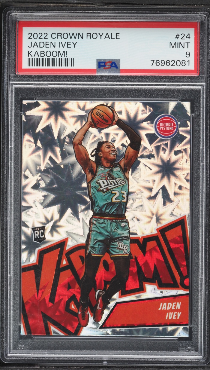 2022 Crown Royale Kaboom! Jaden Ivey ROOKIE #24 PSA 9 MINT