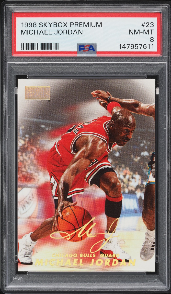 1998 Skybox Premium Michael Jordan #23 PSA 8 NM-MT