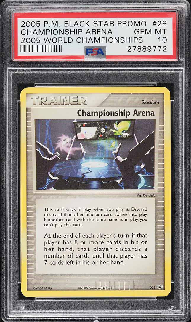 2005 Pokemon Black Star Promo World Championship Arena #28 PSA 10 GEM MINT