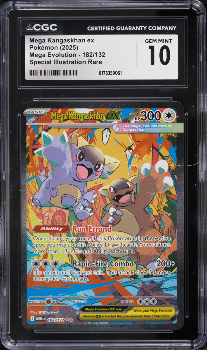 2025 Pokemon Mega Evolution SIR Mega Kangaskhan ex #182 CGC 10 GEM MINT