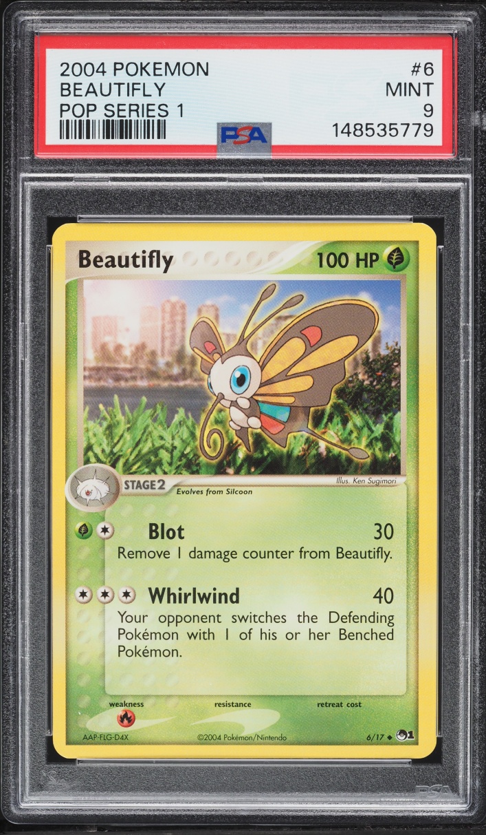 2004 Pokemon POP Series 1 Beautifly #6 PSA 9 MINT