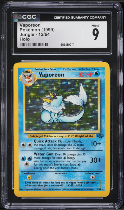 2023 Pokemon Japanese SV Promo Yu Nagaba X PCG Vaporeon #63 PSA 10