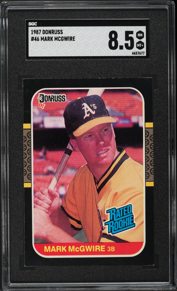 1987 Donruss Mark McGwire ROOKIE #46 SGC 8.5 NM-MT+