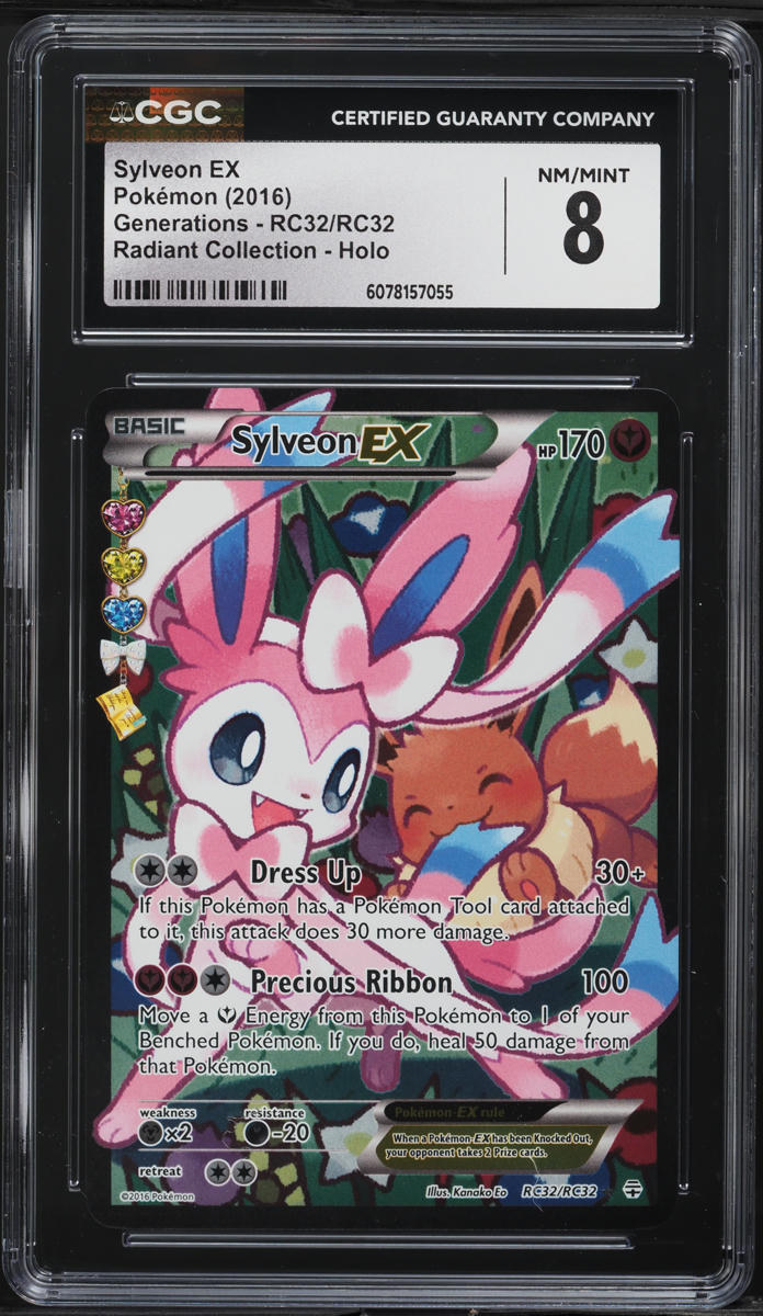 2016 Pokemon XY Generations Radiant Collection Sylveon EX #RC32 CGC 8 NM-MT
