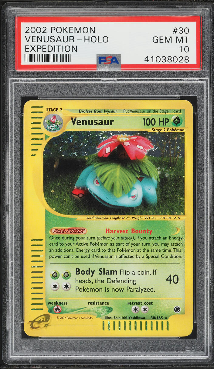 2002 Pokemon Expedition Holo Venusaur #30 PSA 10 GEM MINT