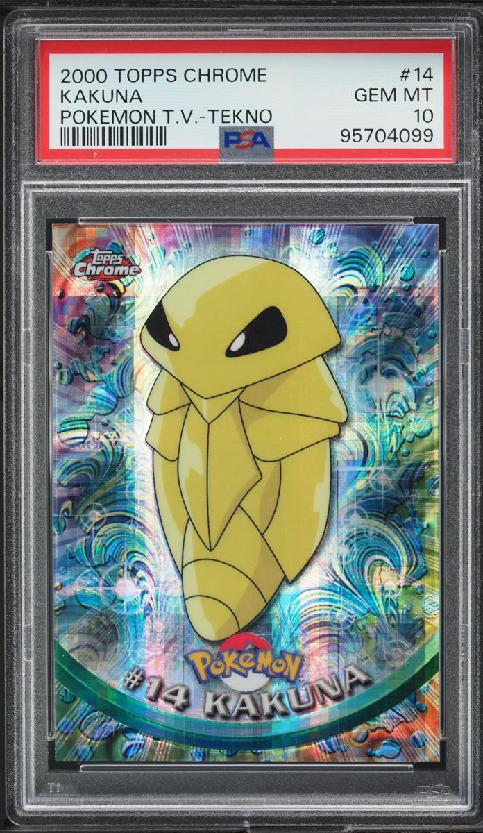 2000 Topps Chrome Pokemon T.V. Tekno Kakuna #14 PSA 10 GEM MINT