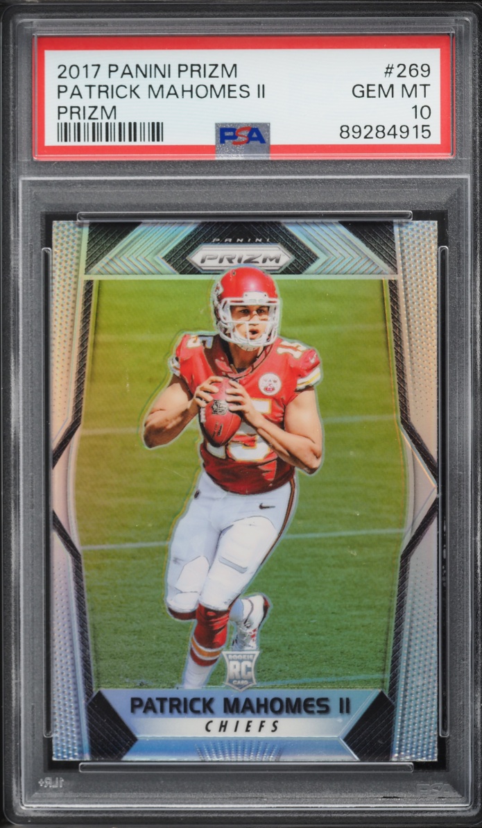 2017 Panini Prizm Silver Patrick Mahomes II ROOKIE #269 PSA 10 GEM MINT