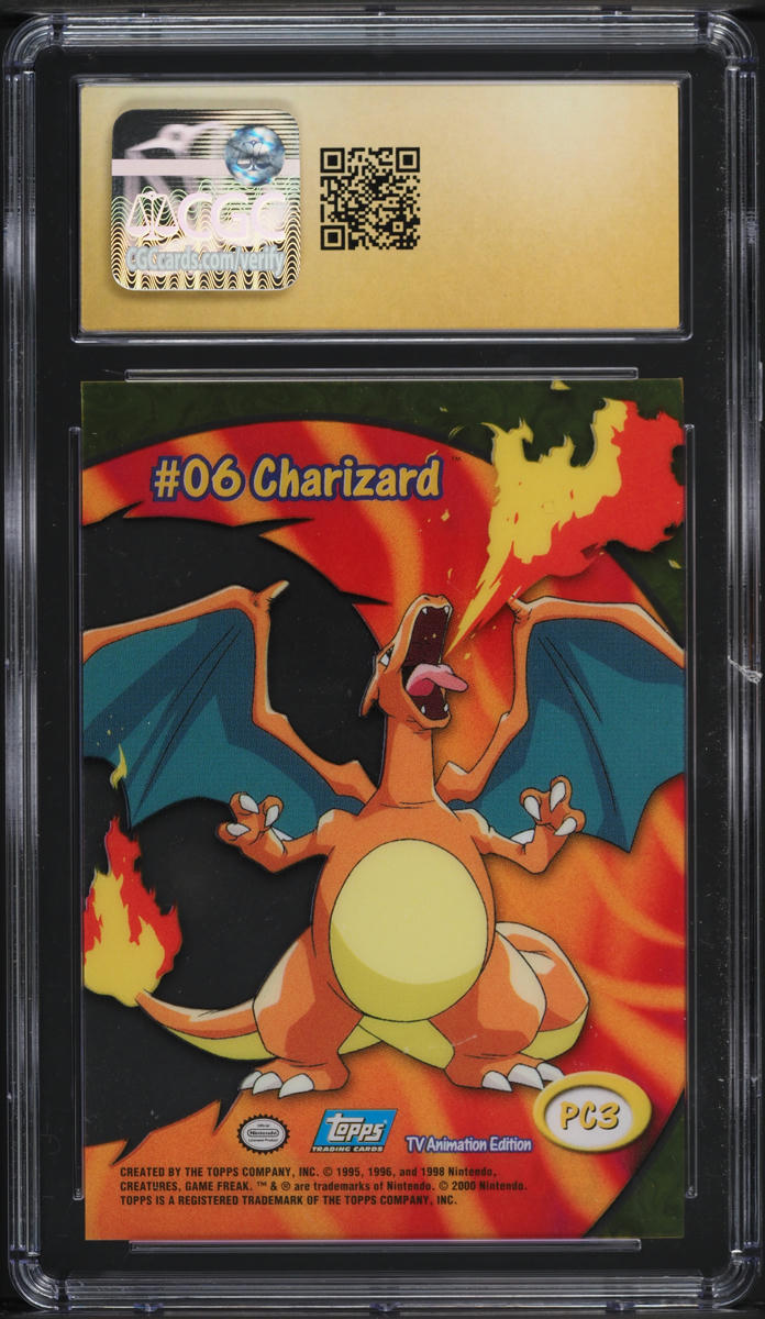 2000 Topps Pokemon Series 2 Clear Card Charizard #PC3 CGC 10 PRISTINE