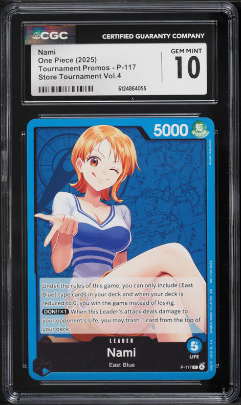 2025 One Piece Japanese Promo Alt Art Nami #P-102 CGC 10 PRISTINE