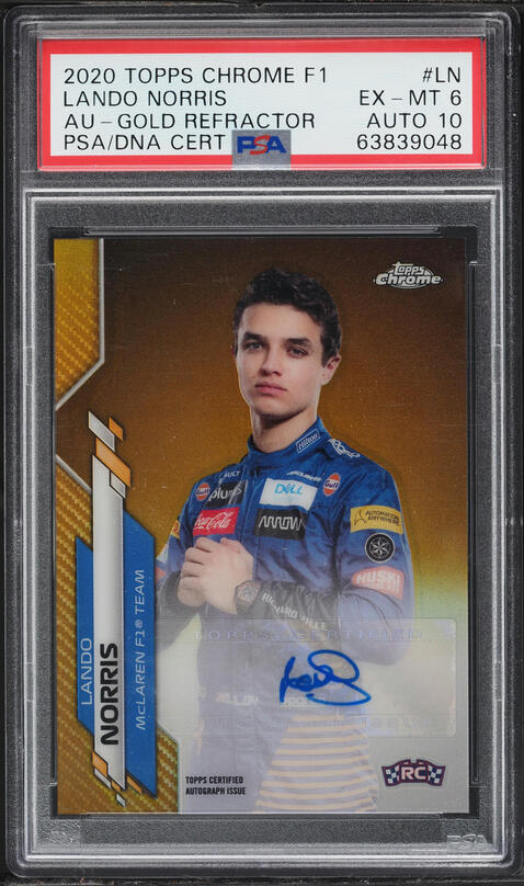 2020 Topps Chrome Formula 1 F1 Refractor Lando Norris ROOKIE #7