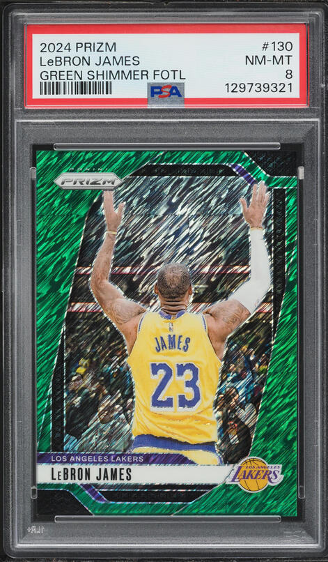 2024 Select Premier Level Neon Green Prizm LeBron James /75 #111
