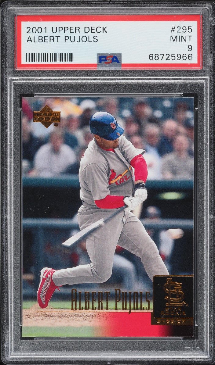 2001 Upper Deck Albert Pujols ROOKIE #295 PSA 9 MINT