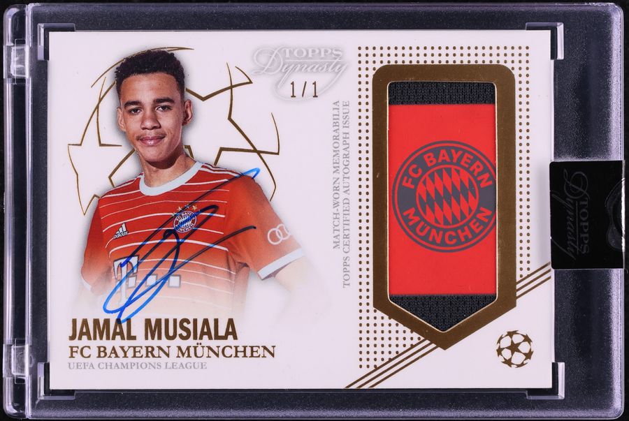2022 Topps Dynasty UEFA Champions League Gold Jamal Musiala PATCH AUTO 1/1