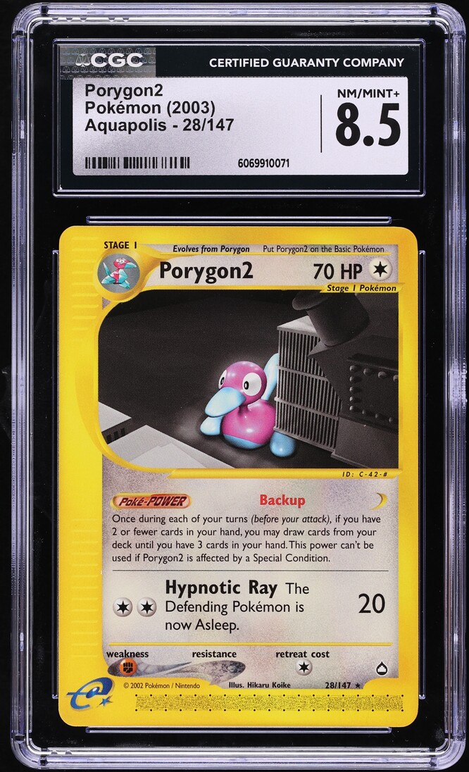 2003 Pokemon Aquapolis Porygon2 #28 CGC 8.5 NM-MT+