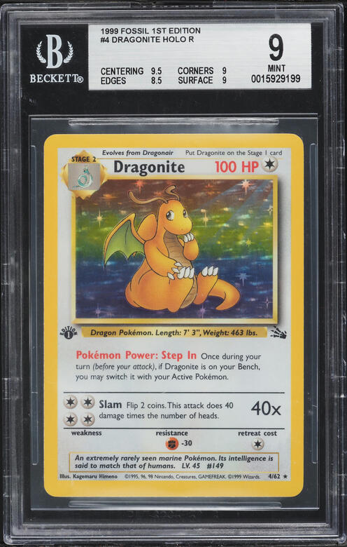 1997 Pokemon Japanese Nintendo GB Pocket Cards Shellder #090 CGC 9