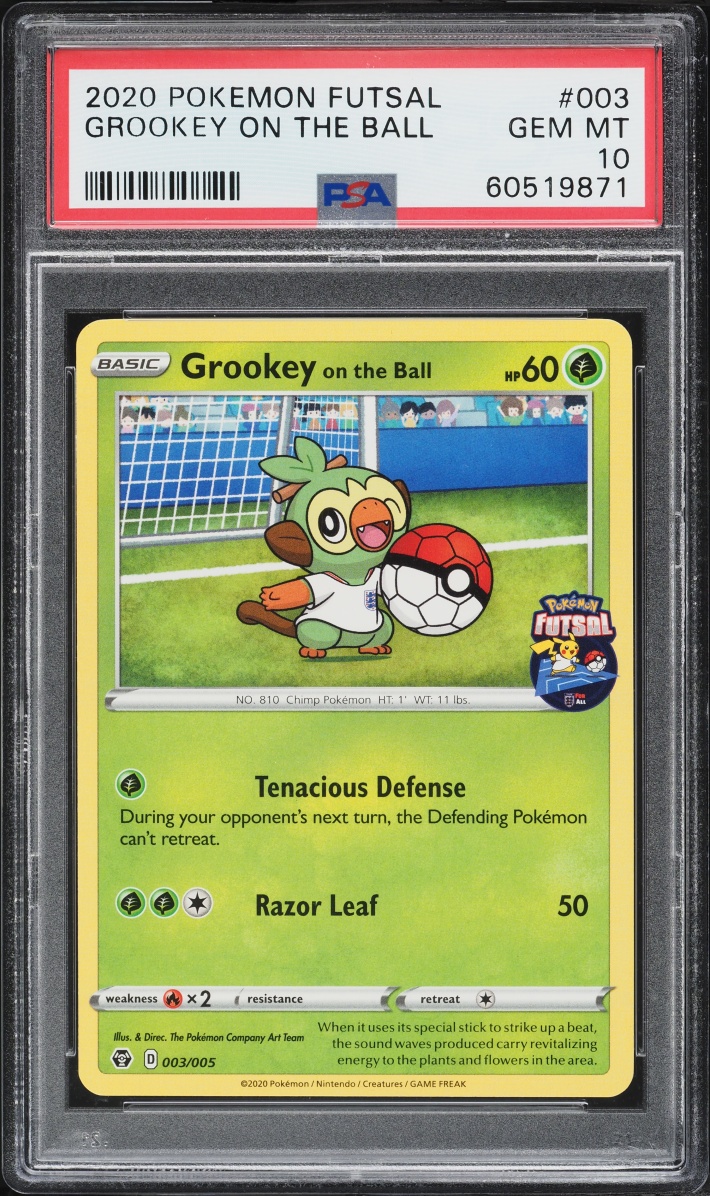2020 Pokemon Sword & Shield Futsal Grookey On The Ball #3 PSA 10 GEM MINT
