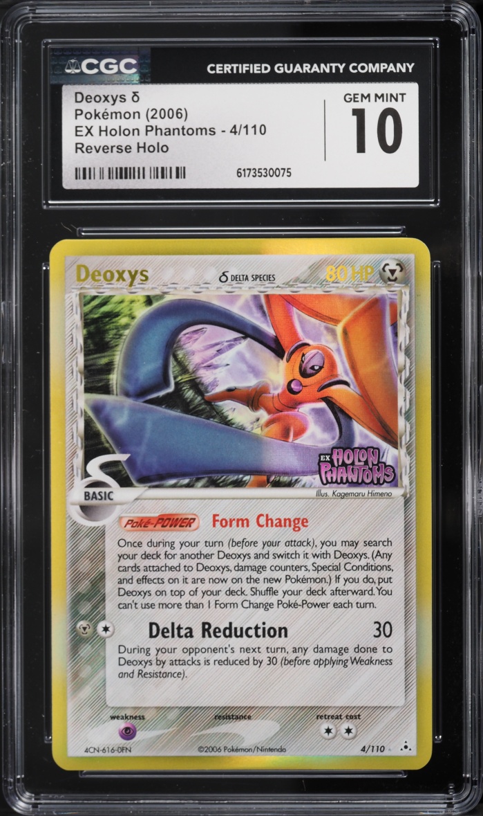 2006 Pokemon EX Holon Phantoms Reverse Holo Deoxys #4 CGC 10 GEM MINT