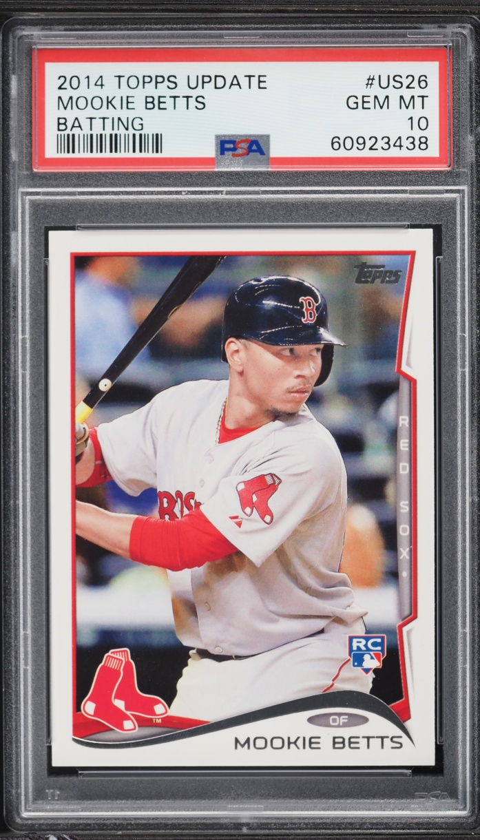 2014 Topps Update Batting Mookie Betts ROOKIE #US-26 PSA 10 GEM MINT