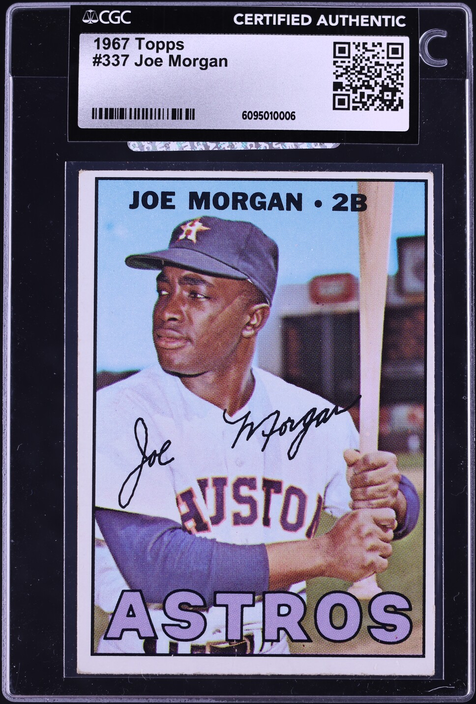 1967 Topps Joe Morgan #337 CGC AUTH