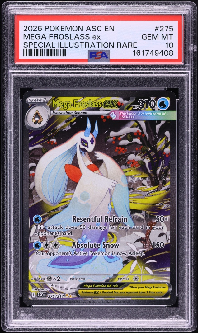 2026 Pokemon Mega Evolution Ascended Heroes SIR Mega Froslass ex #275 PSA 10 GEM MINT