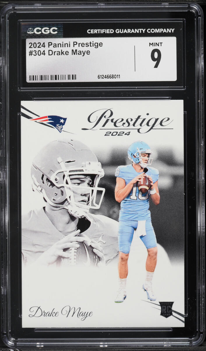 2024 Panini Prestige Drake Maye ROOKIE #304 CGC 9 MINT