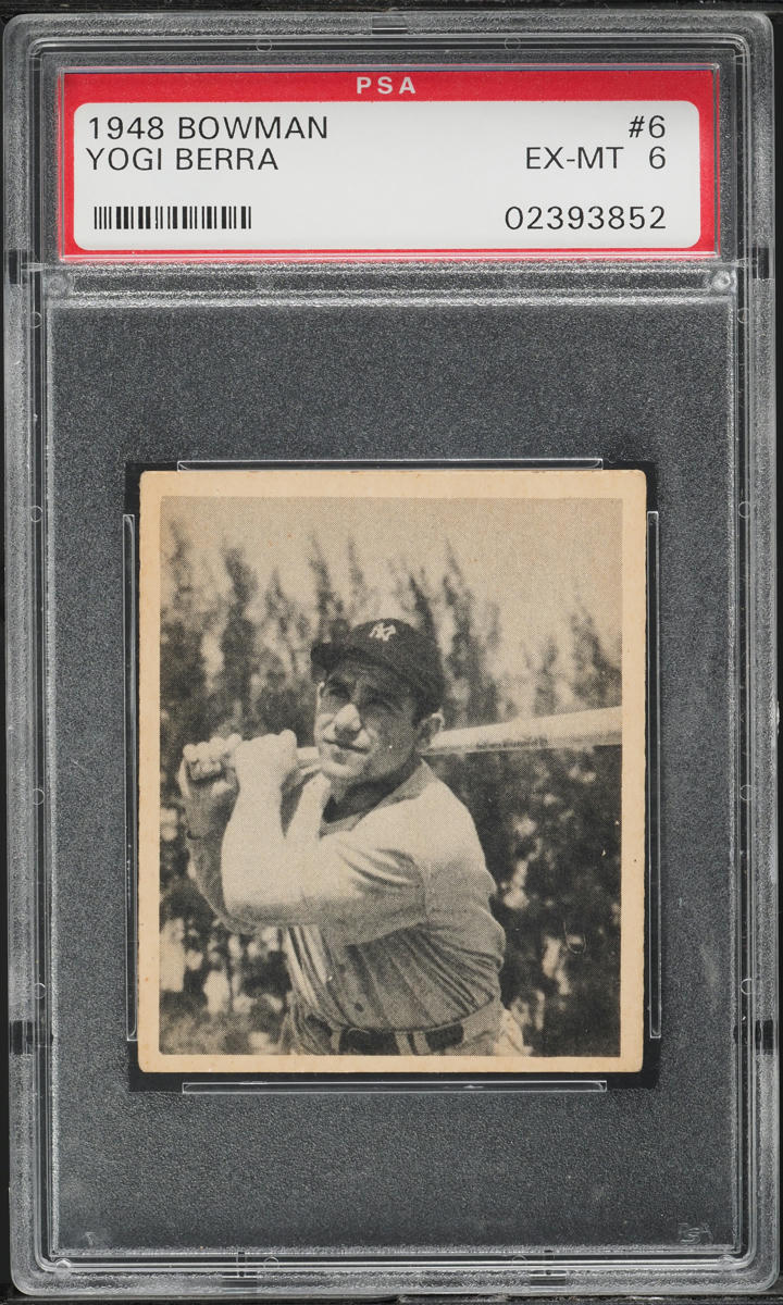 1948 Bowman Yogi Berra ROOKIE #6 PSA 6 EXMT