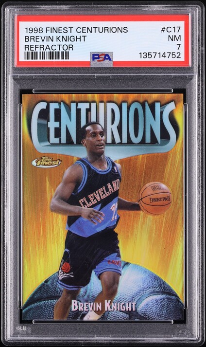 1998 Finest Centurions Refractor Brevin Knight /75 #C17 PSA 7 NRMT - Photo 1