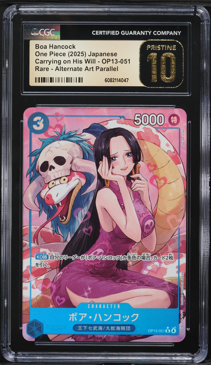 2025 One Piece Japanese Carrying His Will Alt Art Parallel Boa Hancock CGC 10 - Main Image