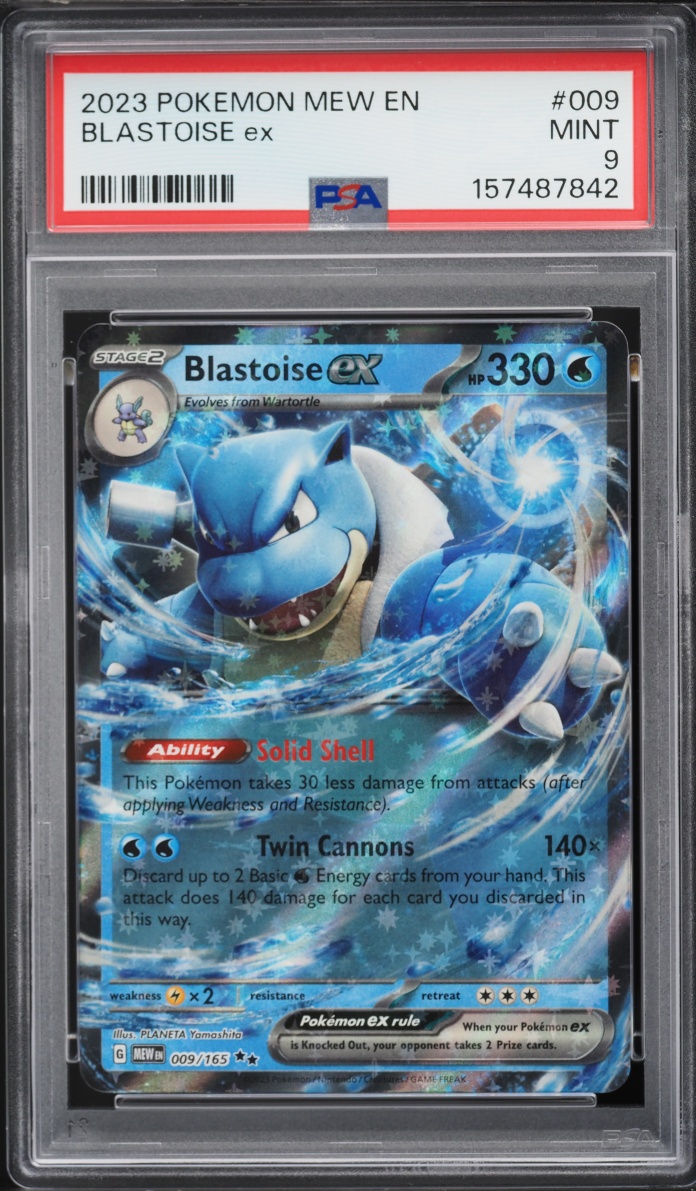 2023 Pokemon Scarlet & Violet 151 Holo Blastoise Ex #9 PSA 9 MINT