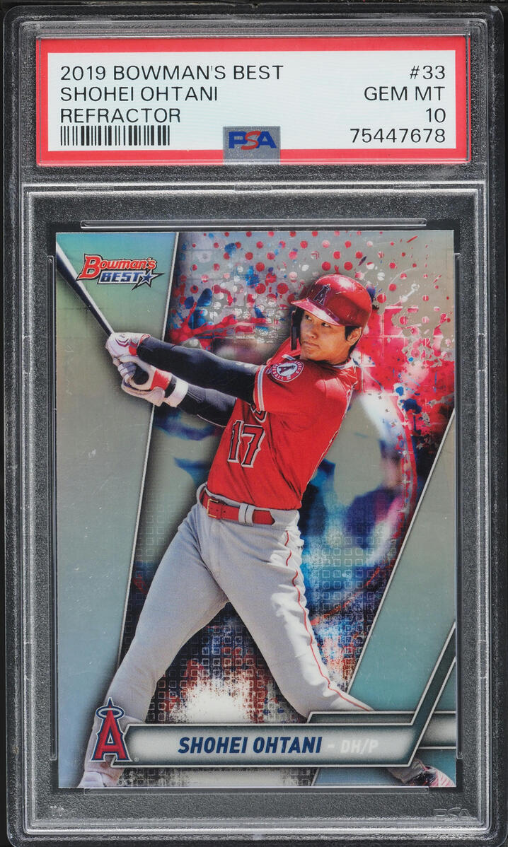 2019 Bowman's Best Refractor Shohei Ohtani #33 PSA 10 GEM MINT