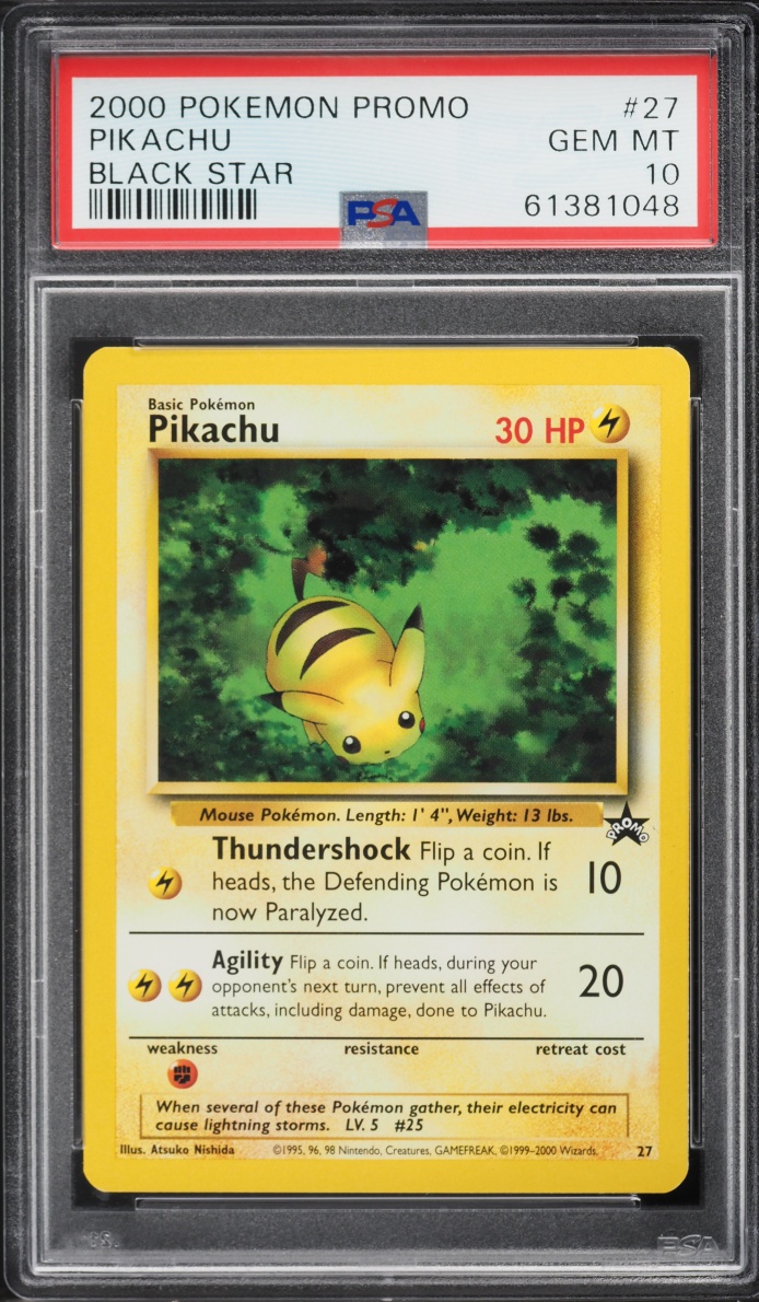 2000 Pokemon Black Star Promo Pikachu #27 PSA 10 GEM MINT