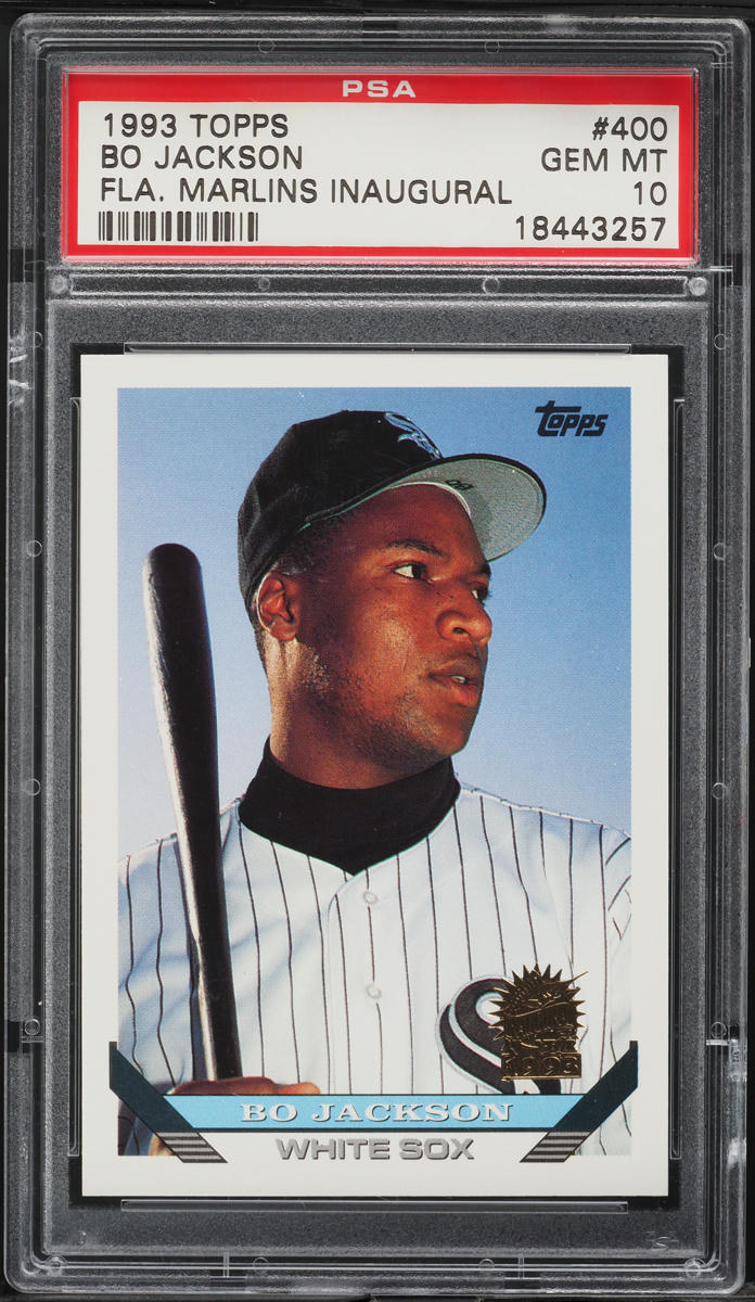 1993 Topps Florida Marlins Inaugural Bo Jackson #400 PSA 10 GEM MINT